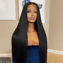 Charger l'image dans la galerie, 13x4 Transparent Lace Frontal Straight Hair Wigs 200% density