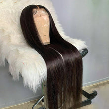 Charger l'image dans la galerie, 13x4 Transparent Lace Frontal Straight Hair Wigs 200% density