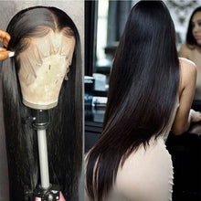 Charger l'image dans la galerie, 13x4 Transparent Lace Frontal Straight Hair Wigs 200% density