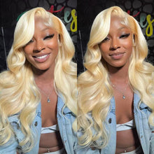 Charger l&#39;image dans la galerie, 613 Blonde Body Wave Full Lace Wig 180% Density
