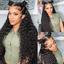 Charger l&#39;image dans la galerie, 13x6 HD Lace Curly Frontal Wigs 100% Virgin Human Hair
