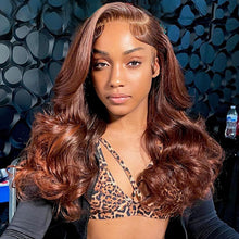 Load image into Gallery viewer, Sexy&amp;Soft 13x4 30# Brown Body Wave Lace Frontal Wigs 180% Dentsity
