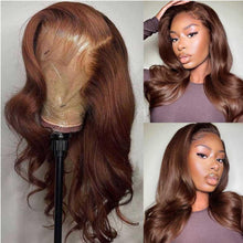 Load image into Gallery viewer, Sexy&amp;Soft 13x4 30# Brown Body Wave Lace Frontal Wigs 180% Dentsity
