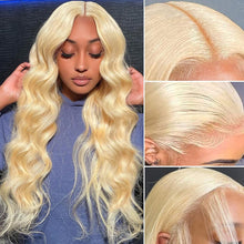 Load image into Gallery viewer, 5x5 Body Wave HD Lace Wigs 613 Blonde Color Human Hair
