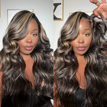 Load image into Gallery viewer, 13x4 Body Wave Honey Blond Ombre Color Highlight  Lace Front Wigs
