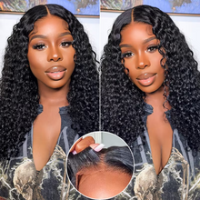 Load image into Gallery viewer, Curly Wave 5x5 Closure HD Lace 100% Human Hair Wig
