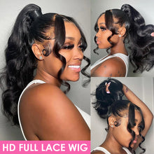 Charger l&#39;image dans la galerie, HD Full Lace Wig Body Wave Human Hair Wigs 180% Density
