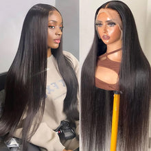 Charger l&#39;image dans la galerie, 13x6 Straight Lace Frontal Wigs 100% Virgin Human Hair
