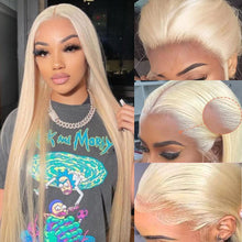 Charger l&#39;image dans la galerie, 613 Blonde Straight 13x6 HD Lace Wigs 100% Virgin Human Hair
