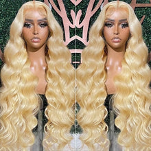 Load image into Gallery viewer, 5x5 Body Wave HD Lace Wigs 613 Blonde Color Human Hair
