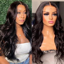 Charger l&#39;image dans la galerie, HAIRUNI 5x5 Closure Undetectable HD Lace Body Wave Wigs
