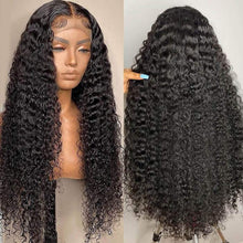 Charger l&#39;image dans la galerie, 13x6 Curly Lace Frontal Wigs 100% Virgin Human Hair
