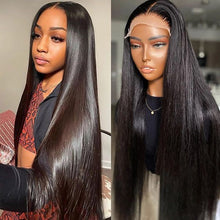 Charger l&#39;image dans la galerie, 13x6 Straight Lace Frontal Wigs 100% Virgin Human Hair
