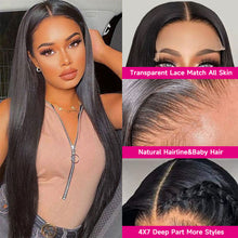 Load image into Gallery viewer, 13x6 HD Lace Straight Frontal Wigs 100% Virgin Human Hair
