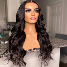 Charger l&#39;image dans la galerie, HAIRUNI 5x5 Closure Undetectable HD Lace Body Wave Wigs
