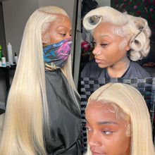 Charger l&#39;image dans la galerie, 613 Blonde Straight 13x6 HD Lace Wigs 100% Virgin Human Hair
