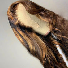 Load image into Gallery viewer, 13x4 Ombre Honey Blonde Highlight Lace Front Body Wave Wigs
