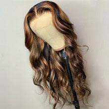 Charger l&#39;image dans la galerie, 13x4 Ombre Honey Blonde Highlight Lace Front Body Wave Wigs
