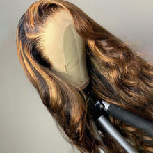 Load image into Gallery viewer, 13x4 Ombre Honey Blonde Highlight Lace Front Body Wave Wigs
