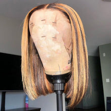 Load image into Gallery viewer, 13x4 Fashion Short Bob Wigs Highlight Lace Part Wig 180% Density
