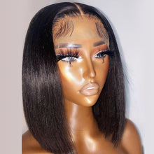 Load image into Gallery viewer, 13X4 Bob Wig Affordable Wig Blunt Cut | Super Lace Bbo Wig
