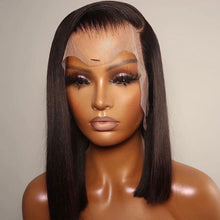 Load image into Gallery viewer, 180% Density 13x4 Bob Wigs Lace Frontal Hair
