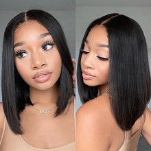 Load image into Gallery viewer, 13X4 Bob Wig Affordable Wig Blunt Cut | Super Lace Bbo Wig
