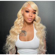 Charger l&#39;image dans la galerie, 13x4 100% Virgin Human Hair 613 Body Wave Lace Frontal Wigs
