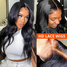 Charger l&#39;image dans la galerie, 13x4 HD Lace Front Wigs Body Wave 100% Virgin Human Hair
