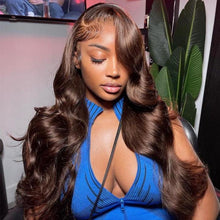 Load image into Gallery viewer, Sexy&amp;Soft 13x4 30# Brown Body Wave Lace Frontal Wigs 180% Dentsity
